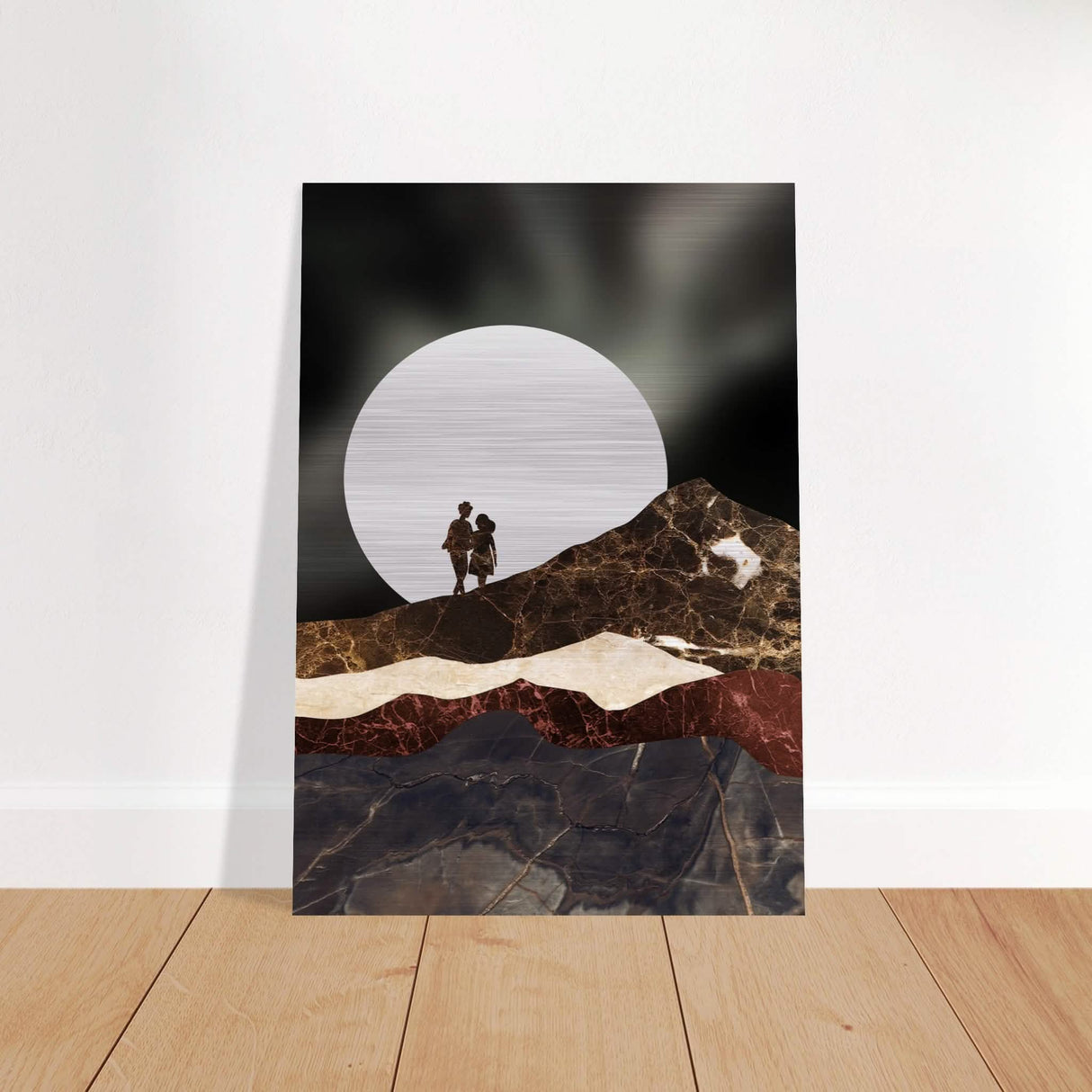 Da Vinci Modern Wall Art - Brushed Aluminum Print - 70x100 cm / 28x40″ -