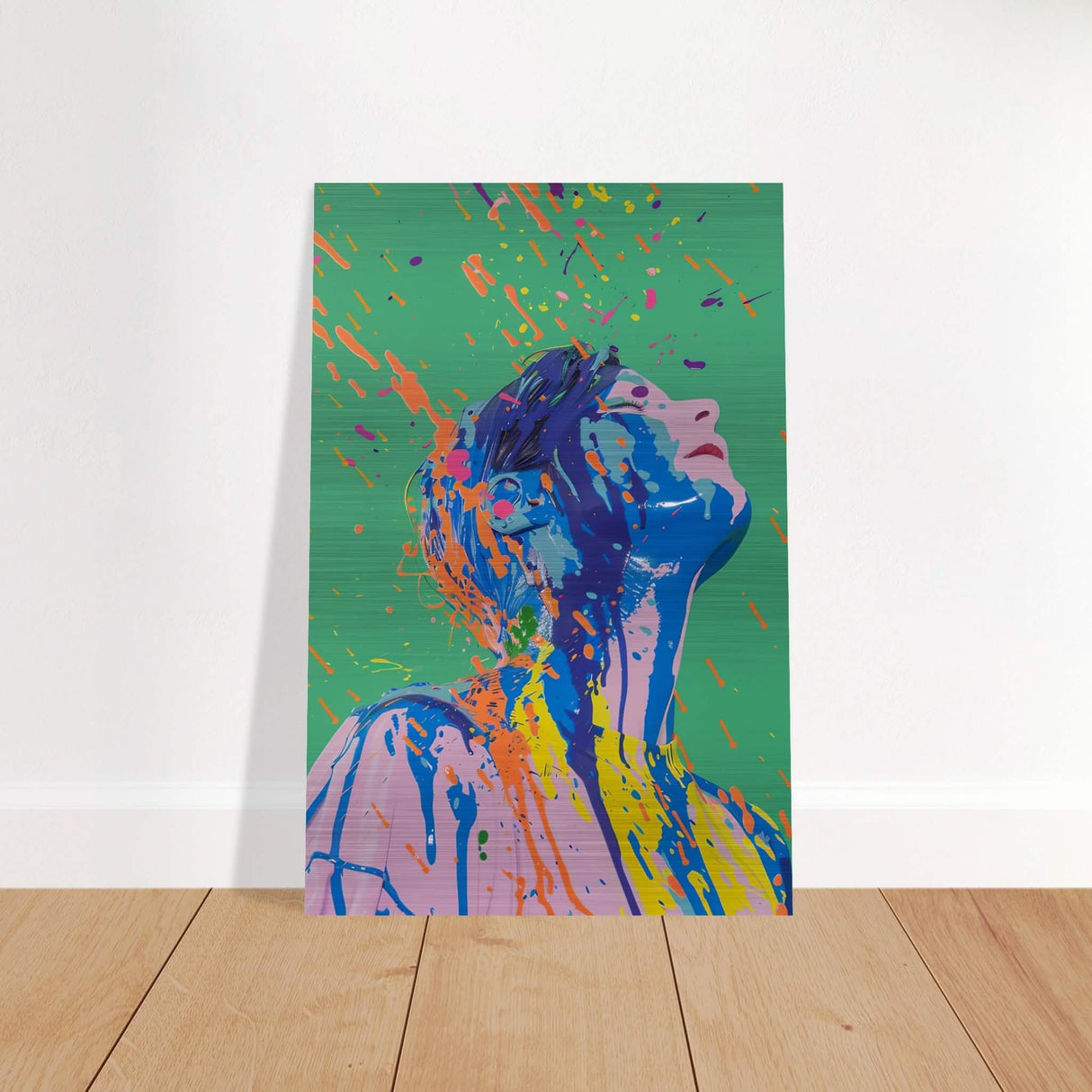 Da Vinci Modern Wall Art - Brushed Aluminum Print - 50x75 cm / 20x30″ -