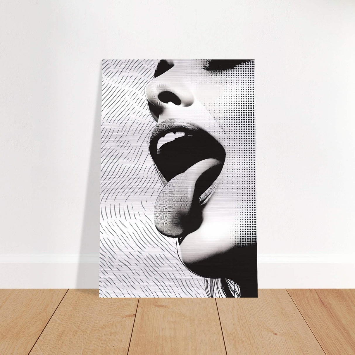 Da Vinci Modern Wall Art - Brushed Aluminum Print - 60x90 cm / 24x36″ -