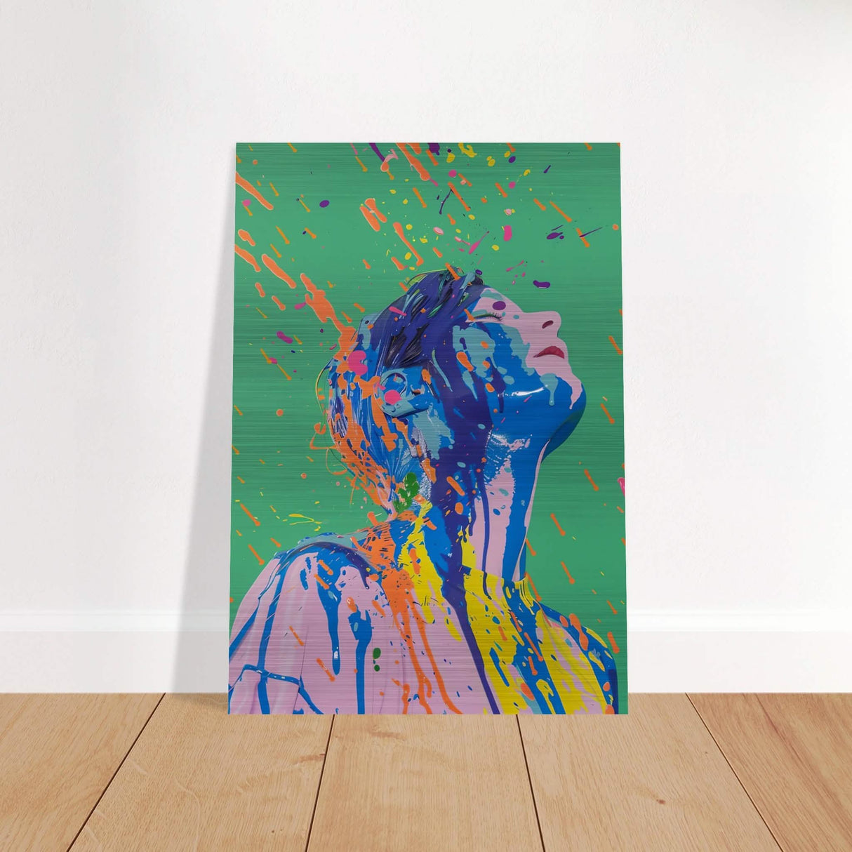 Da Vinci Modern Wall Art - Brushed Aluminum Print - 70x100 cm / 28x40″ -