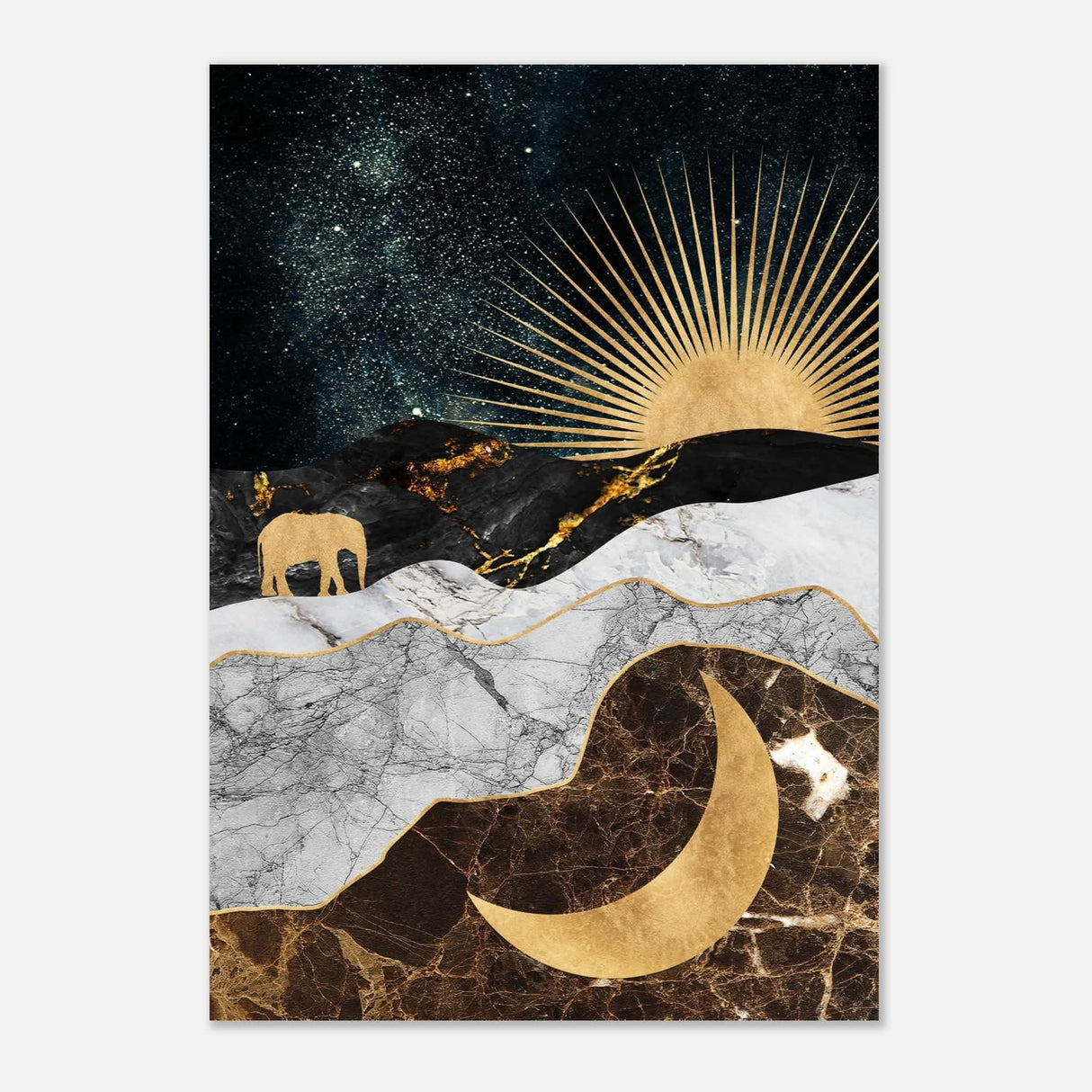 Da Vinci Modern Wall Art - Aluminum Print - 70x100 cm / 28x40″ -