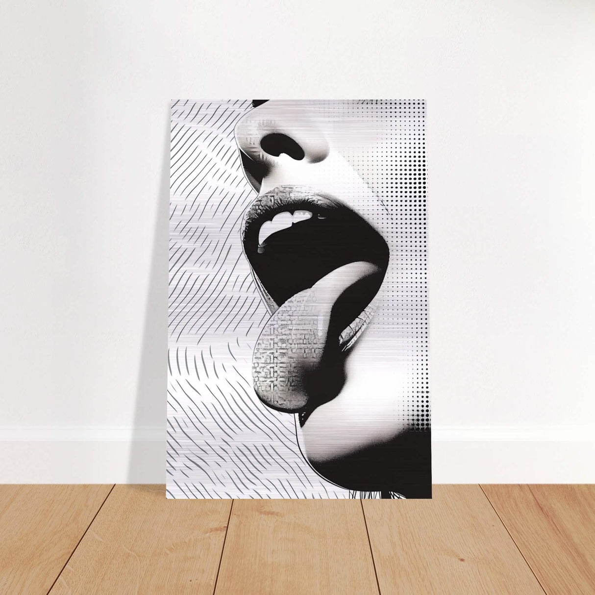 Da Vinci Modern Wall Art - Brushed Aluminum Print - 30x45 cm / 12x18″ -