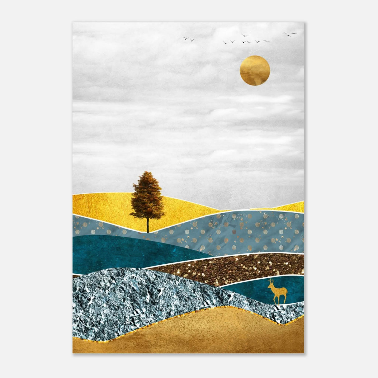 Da Vinci Modern Wall art - Aluminum Print - 70x100 cm / 28x40″ -