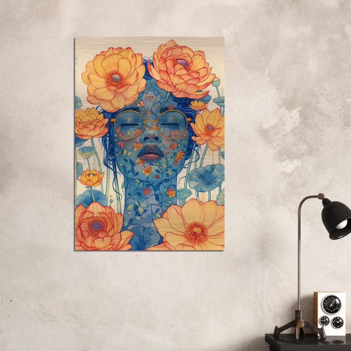 Da Vinci Modern Wall Art - Brushed Aluminum Print - 70x100 cm / 28x40″ -