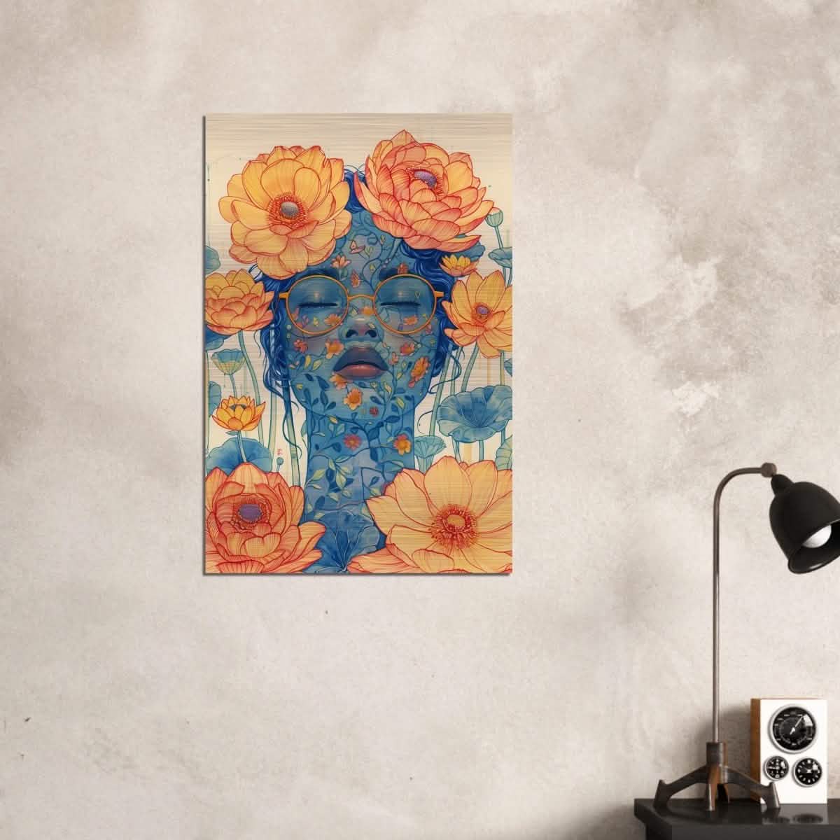 Da Vinci Modern Wall Art - Brushed Aluminum Print - 60x90 cm / 24x36″ -