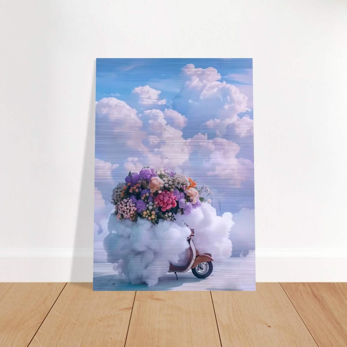 Da Vinci Modern Wall Art - Brushed Aluminum Print - 70x100 cm / 28x40″ -