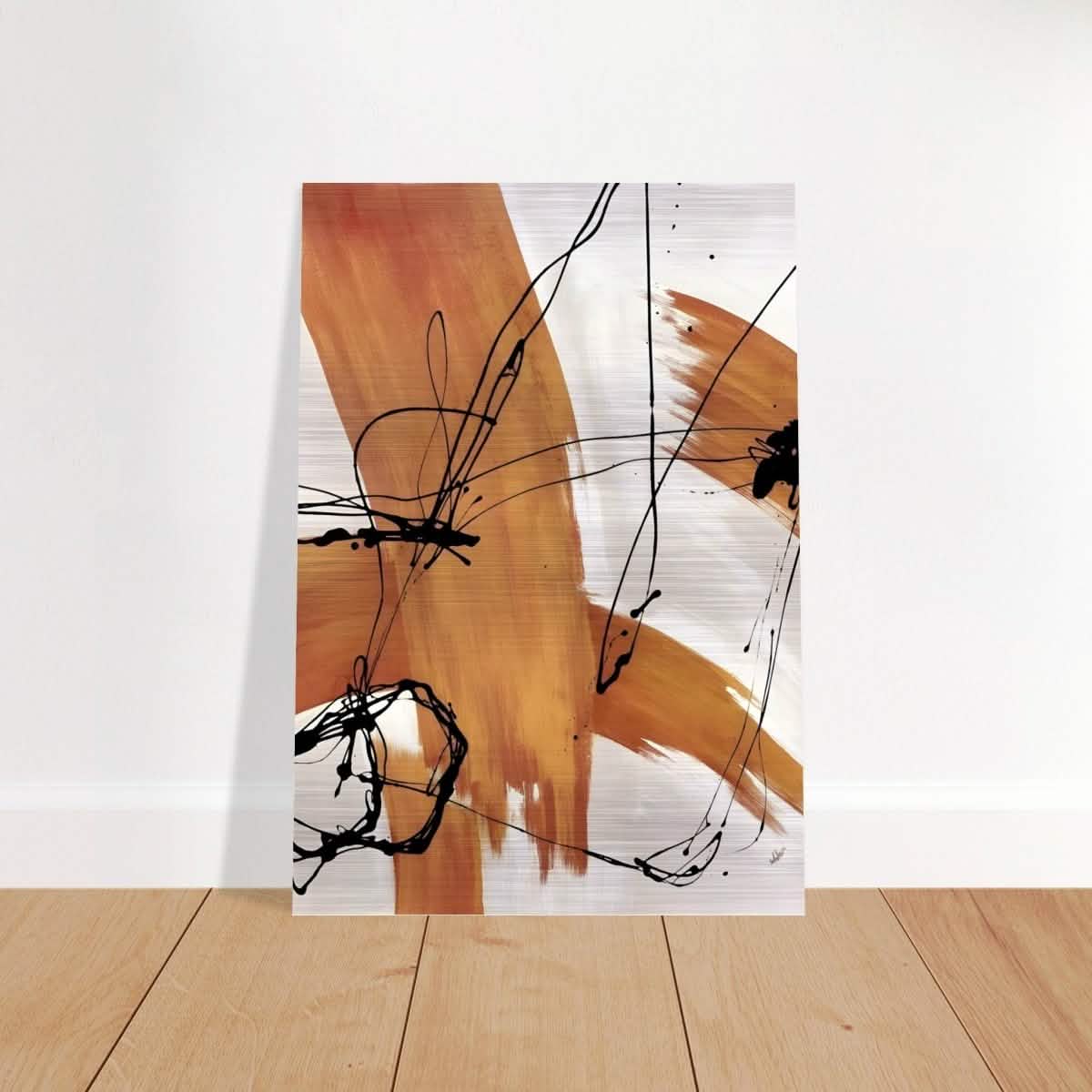 Da Vinci Modern Wall Art - Brushed Aluminum Print - 70x100 cm / 28x40″ -