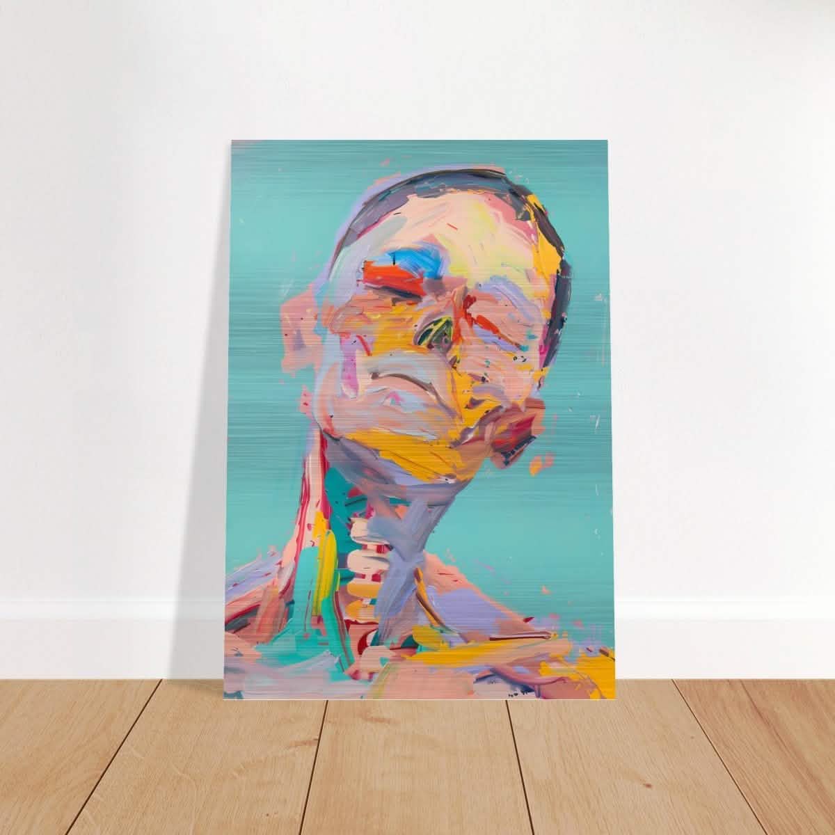 Da Vinci Modern Wall Art - Brushed Aluminum Print - 70x100 cm / 28x40″ -