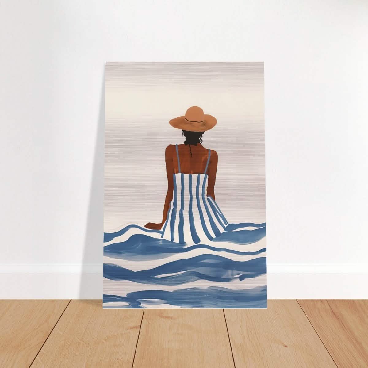 Da Vinci Modern Wall Art - Brushed Aluminum Print - 60x90 cm / 24x36″ -