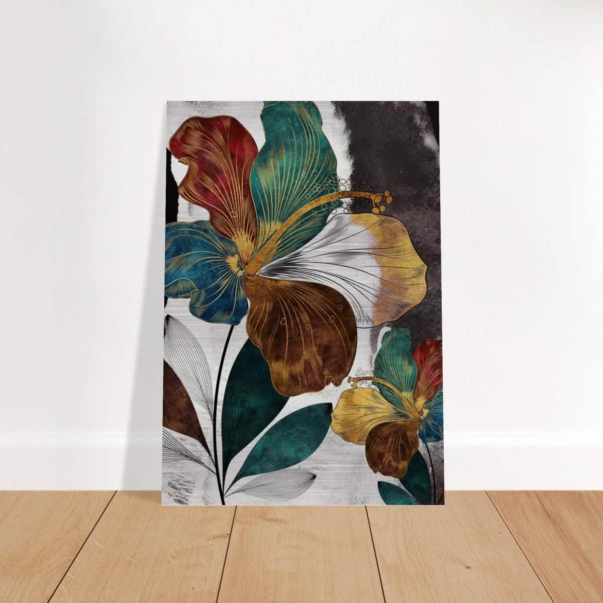 Da Vinci Modern Wall Art - Brushed Aluminum Print - 70x100 cm / 28x40″ -