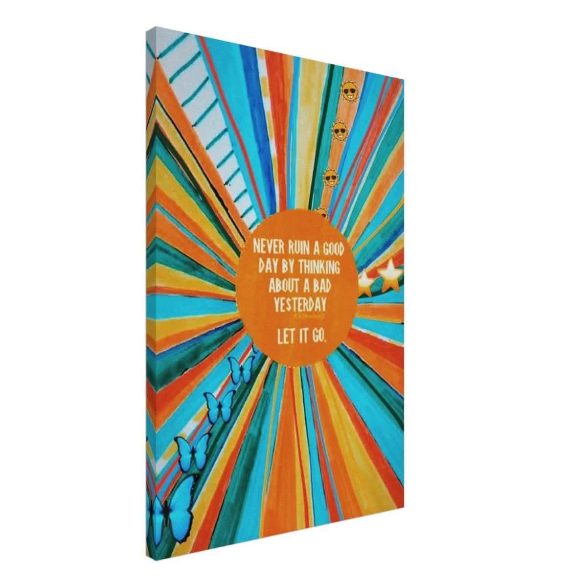 Da Vinci Motivational Art Wall art print | Never ruin a good day - Canvas - 50x75 cm / 20x30″ -