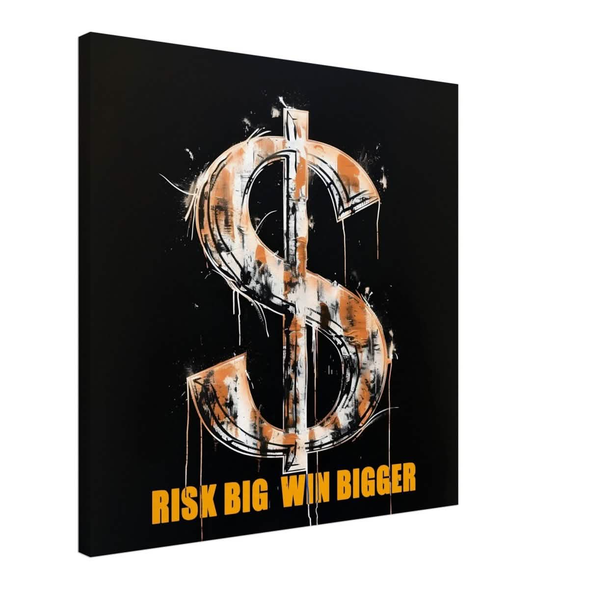 Da Vinci Motivational Art Wall art print | Risk Big Win Bigger - Acrylic Print - 30x30 cm / 12x12″ -