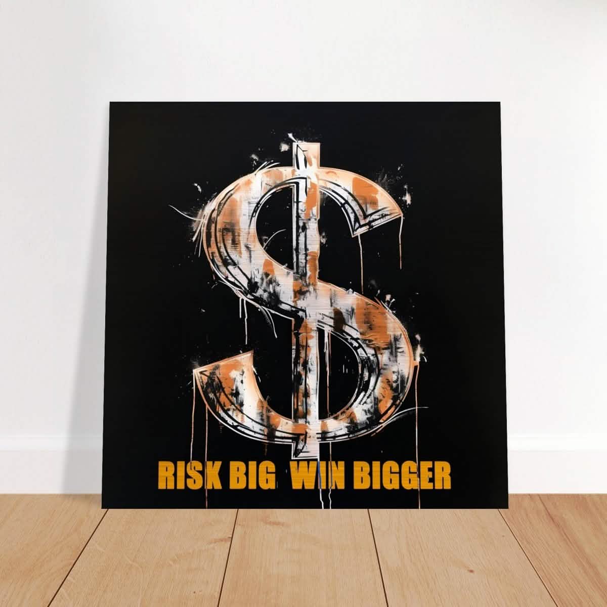 Da Vinci Motivational Art Wall art print | Risk Big Win Bigger - Acrylic Print - 30x30 cm / 12x12″ -