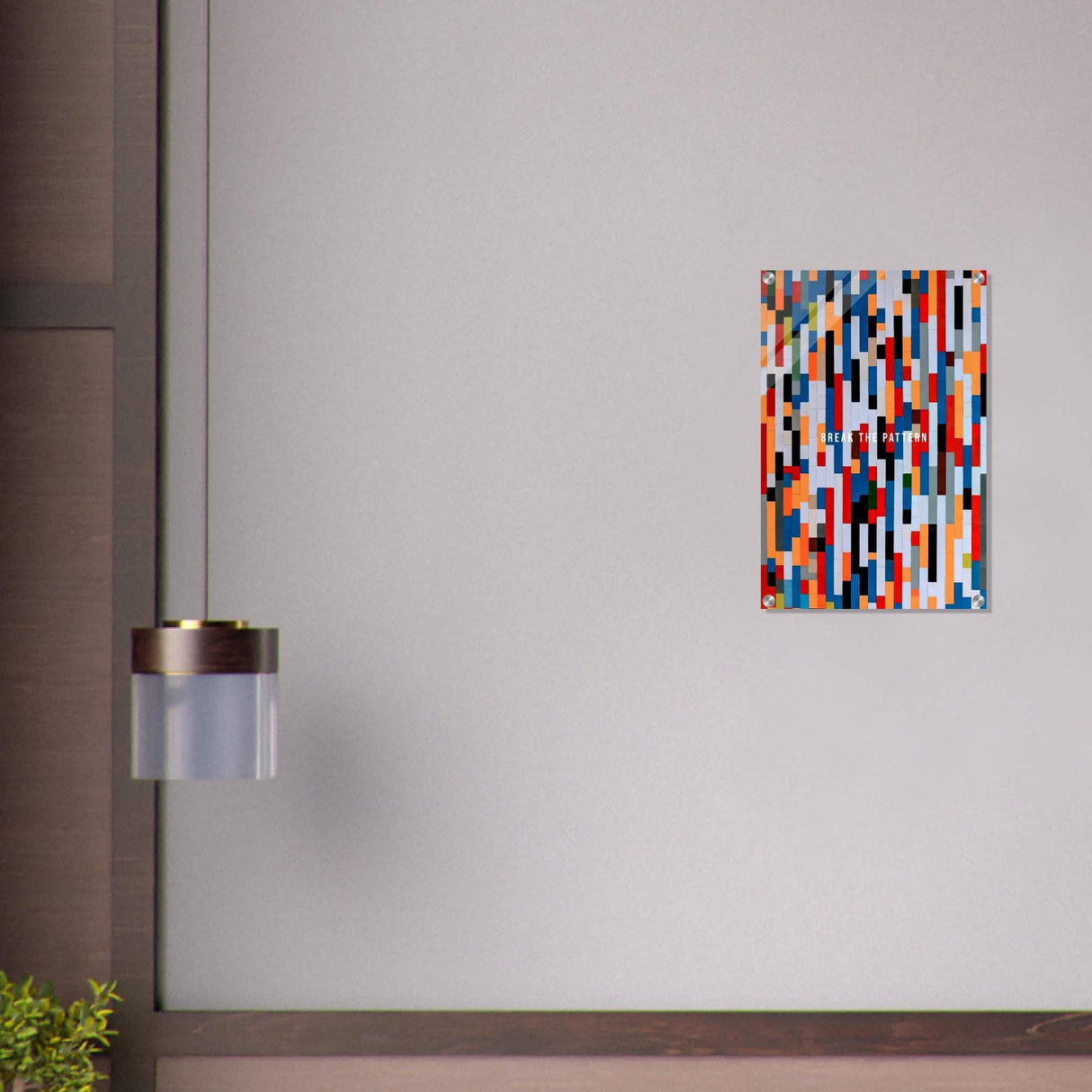 Da Vinci Motivational Minimalist Art - Acrylic Print - 40x60 cm / 16x24″ -