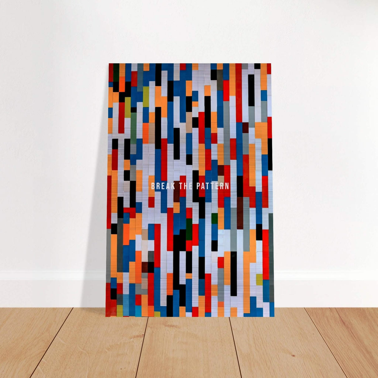 Da Vinci Motivational Minimalist Art - Brushed Aluminum Print - 40x60 cm / 16x24″ -