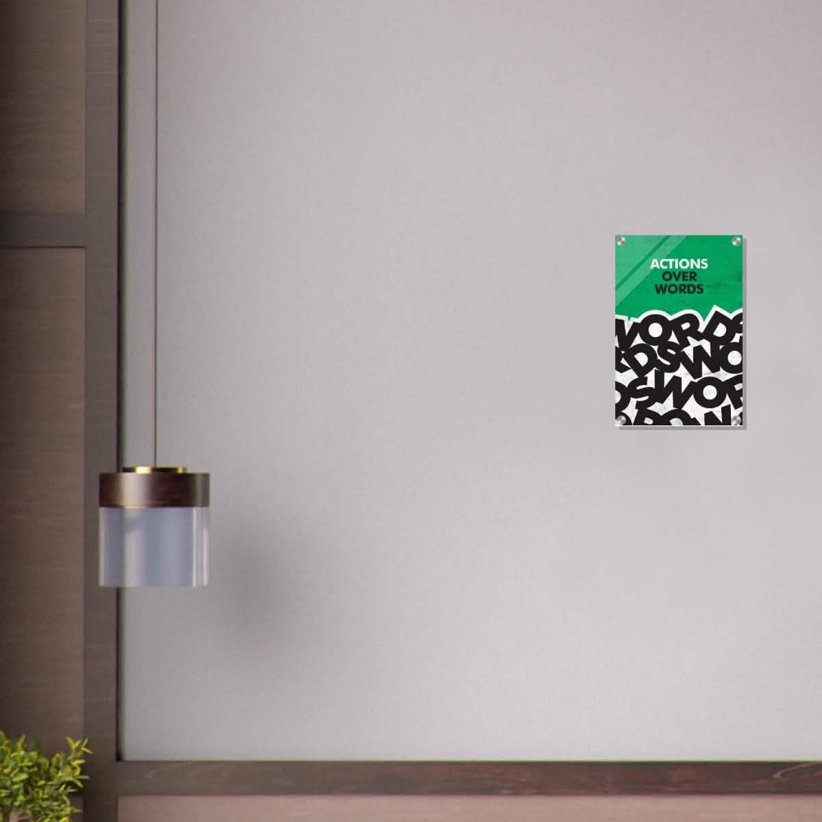 Da Vinci Motivational Wall art | Actions - Acrylic Print - 30x45 cm / 12x18″ -