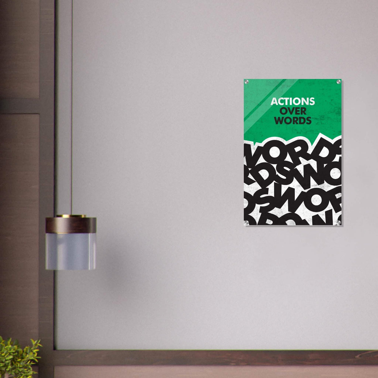 Da Vinci Motivational Wall art | Actions - Acrylic Print - 50x75 cm / 20x30″ -