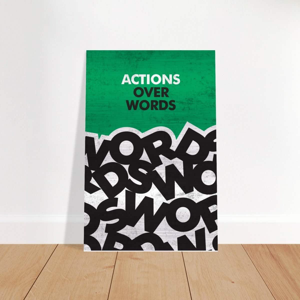 Da Vinci Motivational Wall art | Actions - Brushed Aluminum Print - 30x45 cm / 12x18″ -