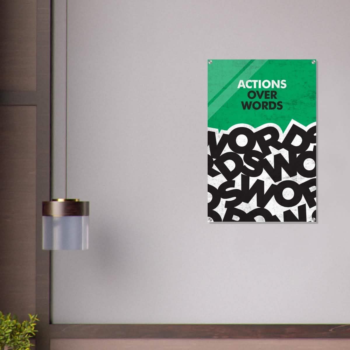 Da Vinci Motivational Wall art | Actions - Acrylic Print - 60x90 cm / 24x36″ -