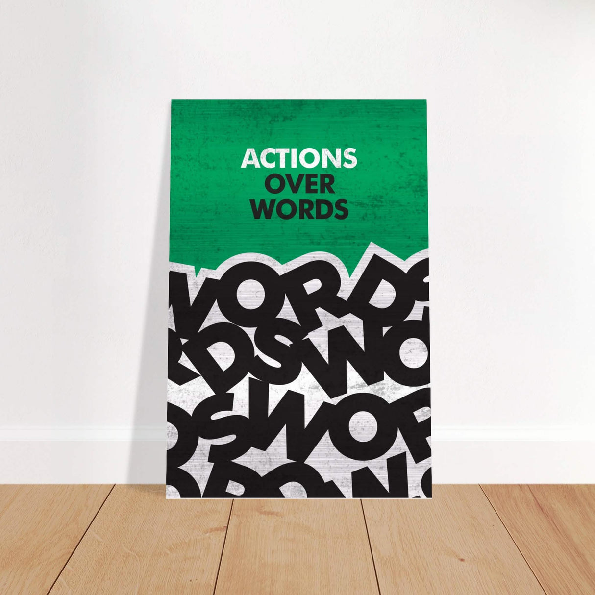 Da Vinci Motivational Wall art | Actions - Brushed Aluminum Print - 60x90 cm / 24x36″ -