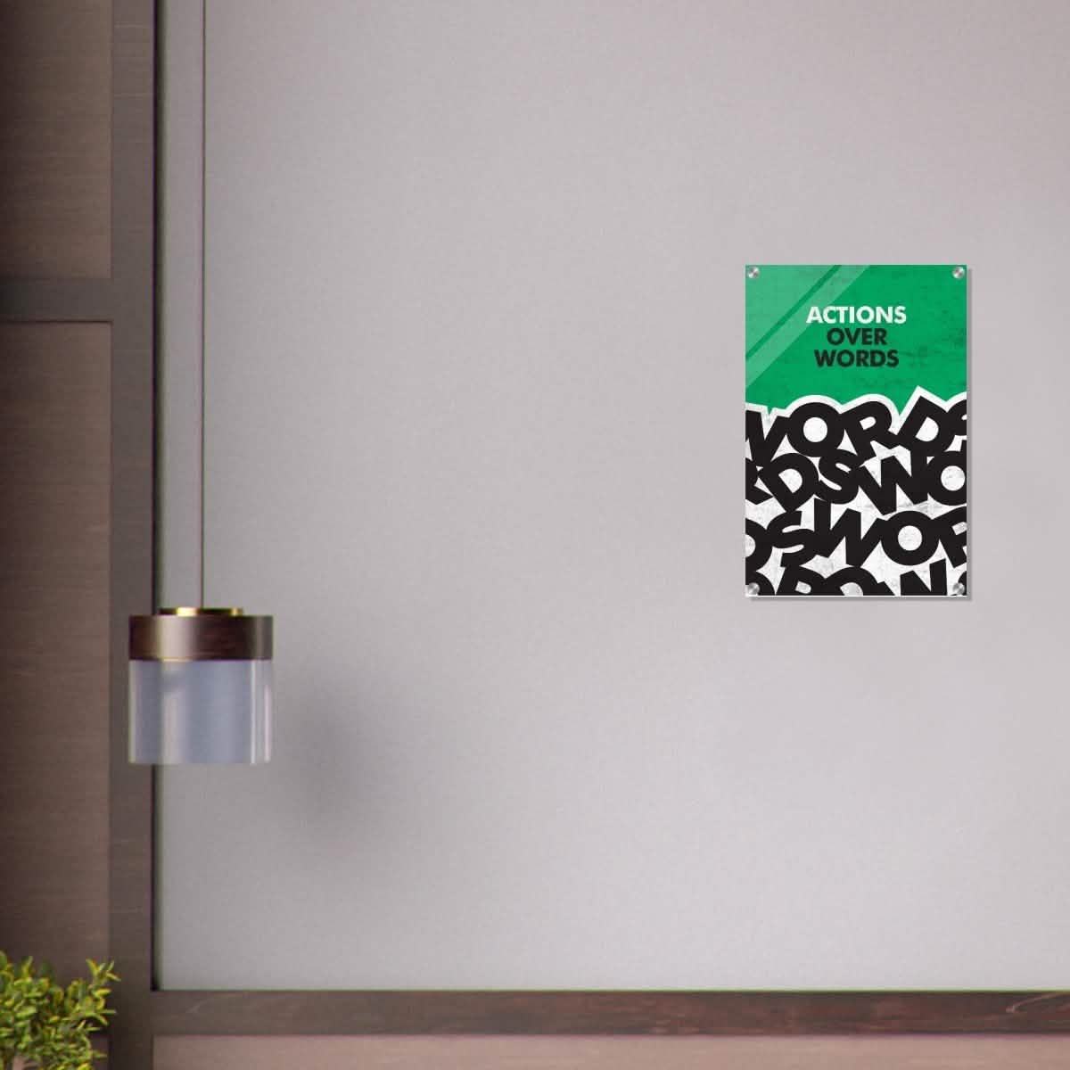 Da Vinci Motivational Wall art | Actions - Acrylic Print - 40x60 cm / 16x24″ -