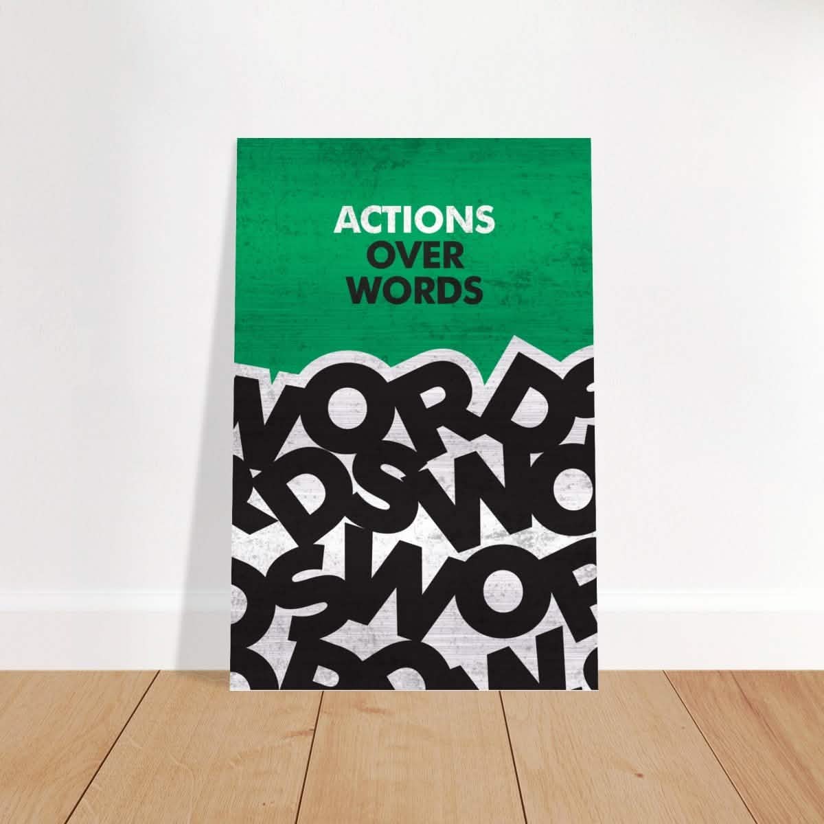 Da Vinci Motivational Wall art | Actions - Brushed Aluminum Print - 50x75 cm / 20x30″ -