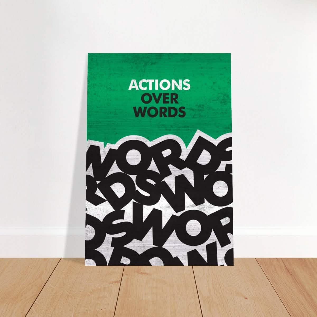 Da Vinci Motivational Wall art | Actions - Brushed Aluminum Print - 70x100 cm / 28x40″ -