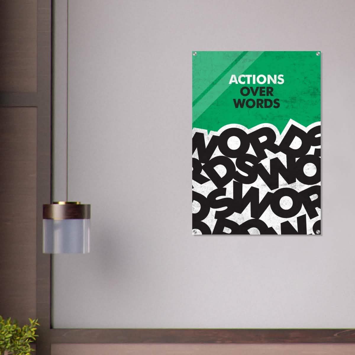 Da Vinci Motivational Wall art | Actions - Acrylic Print - 70x100 cm / 28x40″ -