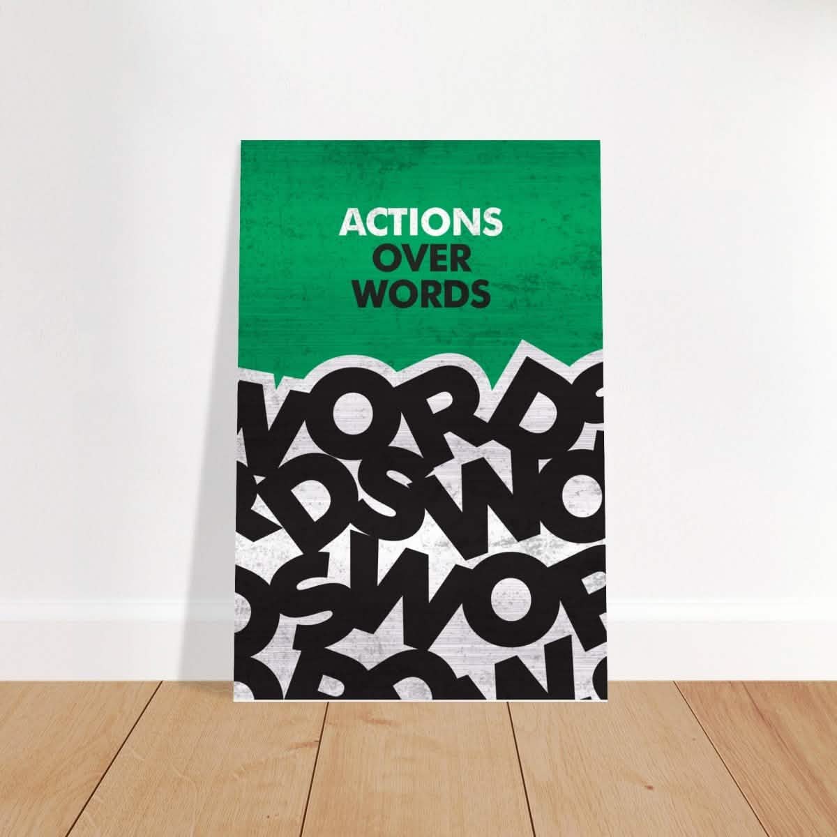 Da Vinci Motivational Wall art | Actions - Brushed Aluminum Print - 40x60 cm / 16x24″ -