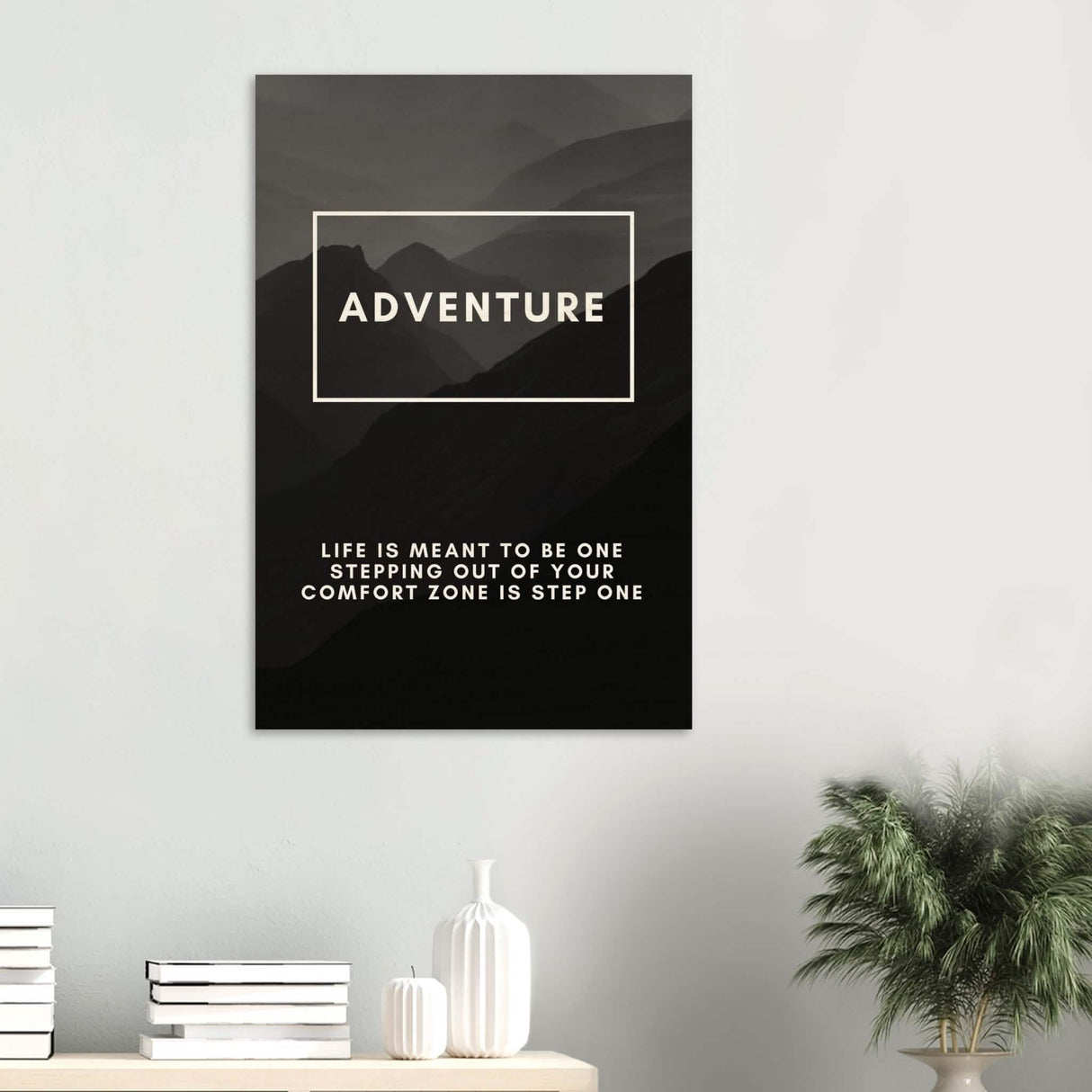 Da Vinci Motivational Wall Art | Adventure - Wood Prints - 60x90 cm / 24x36″ - 20 mm