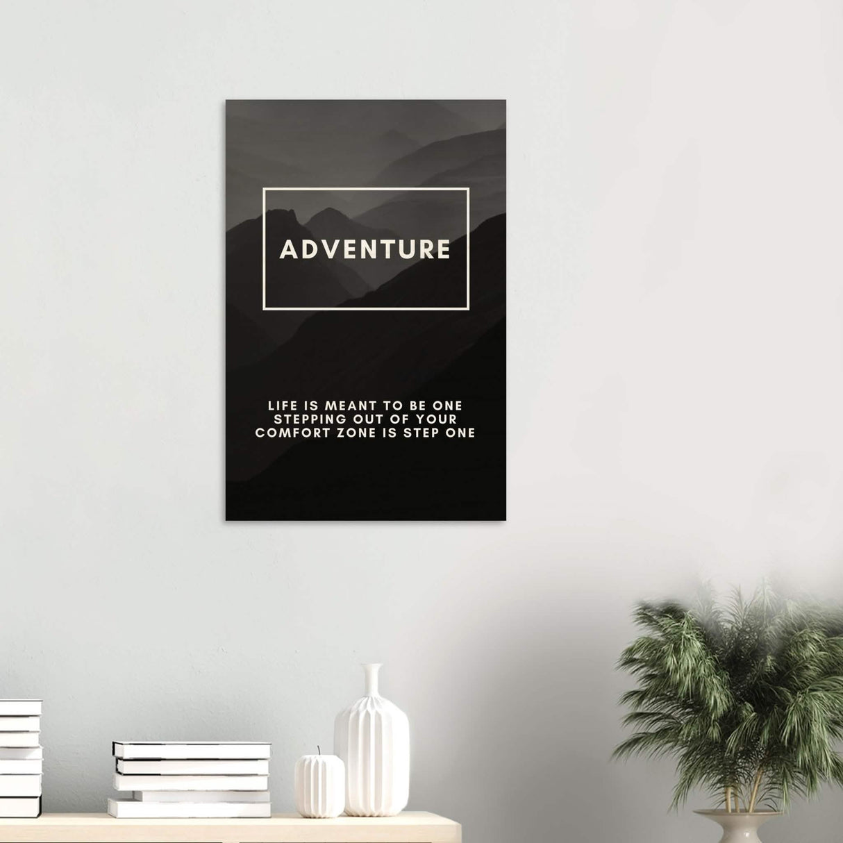 Da Vinci Motivational Wall Art | Adventure - Wood Prints - 50x75 cm / 20x30″ - 20 mm