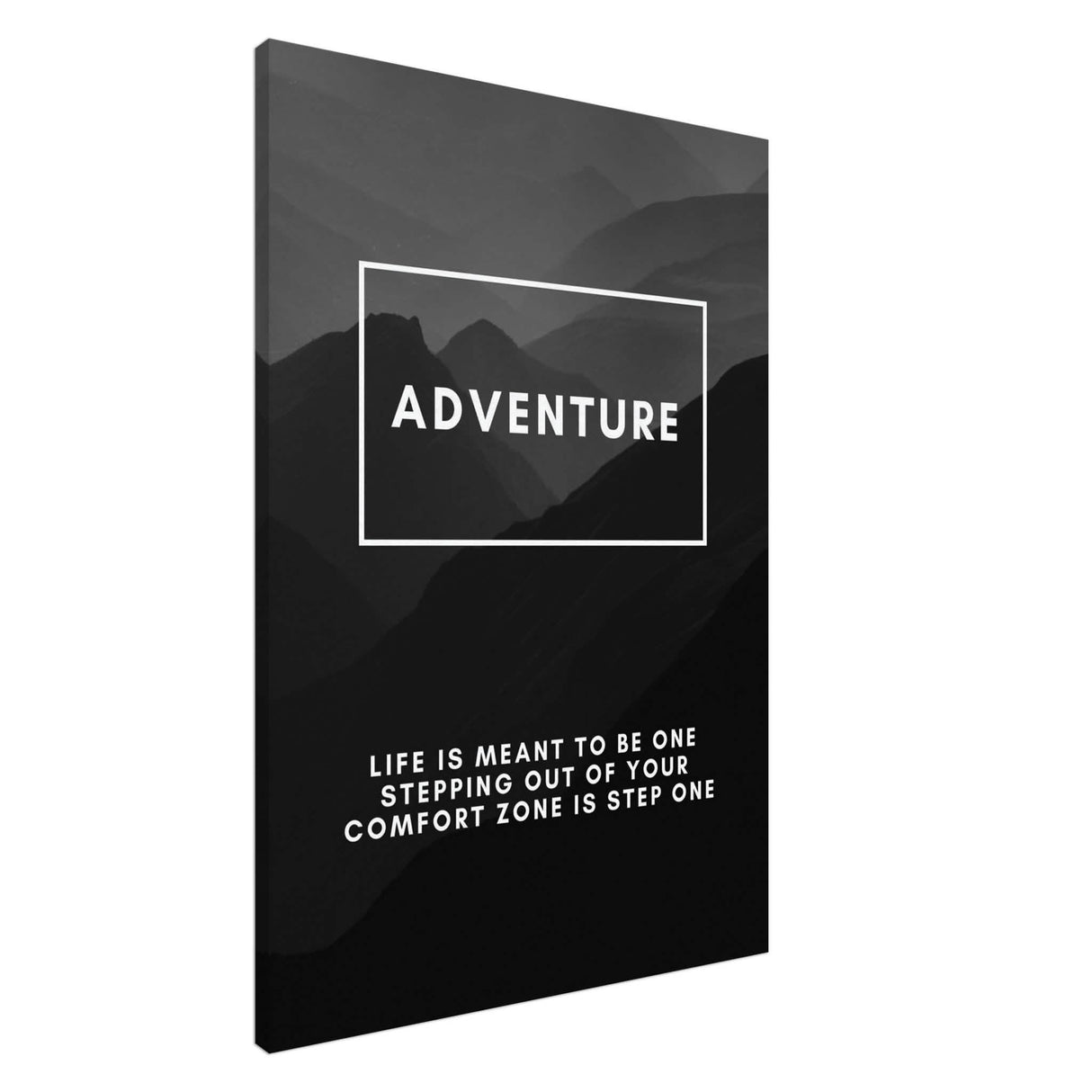 Da Vinci Motivational Wall Art | Adventure - Canvas - 70x100 cm / 28x40″ - Slim