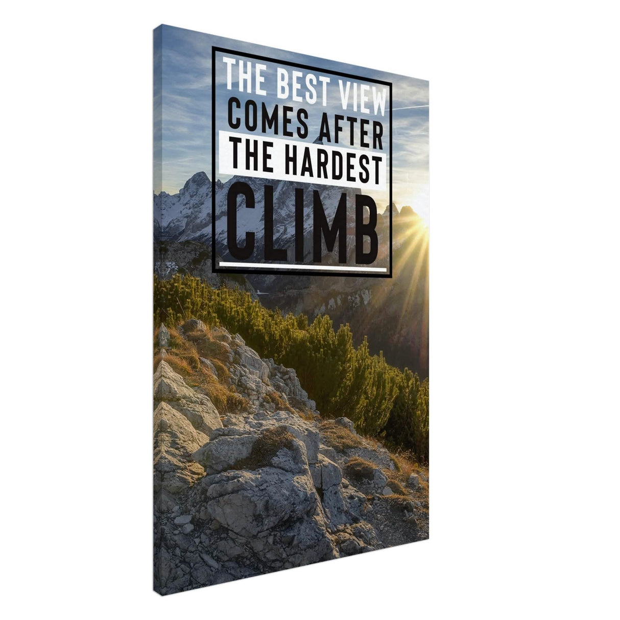 Da Vinci Motivational Wall Art | Climb - Canvas - 60x90 cm / 24x36″ - Slim