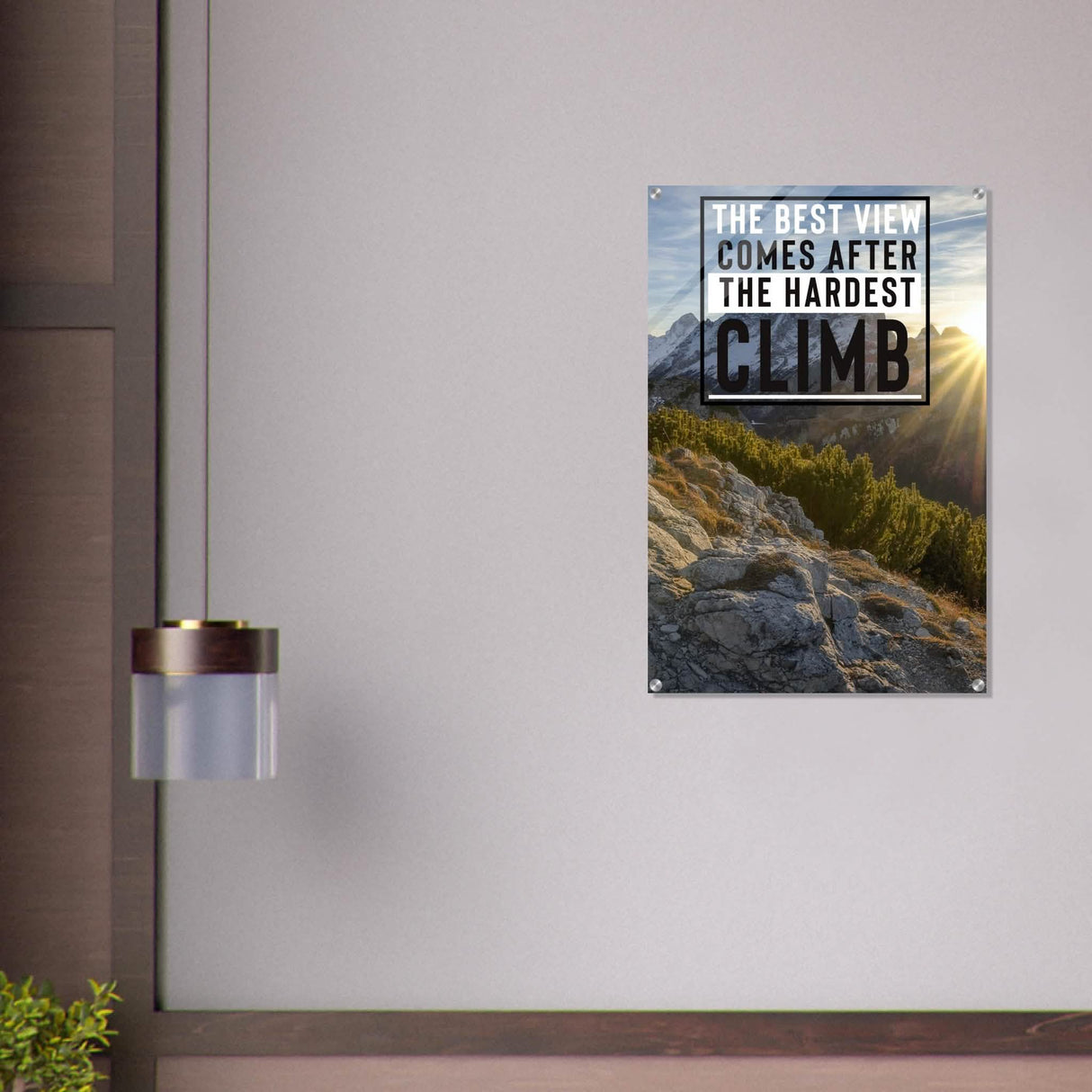 Da Vinci Motivational Wall Art | Climb - Acrylic Print - 60x90 cm / 24x36″ -