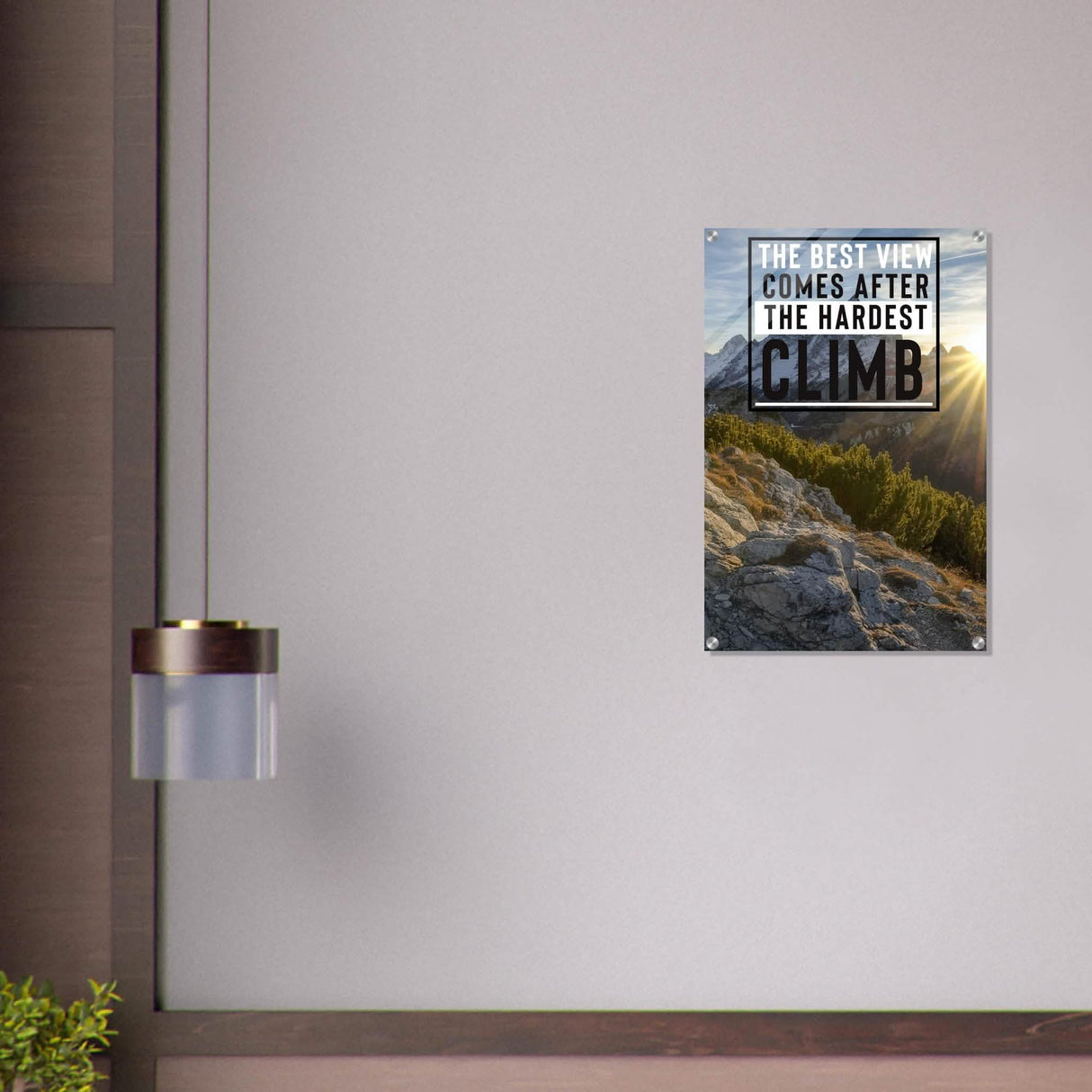 Da Vinci Motivational Wall Art | Climb - Acrylic Print - 50x75 cm / 20x30″ -