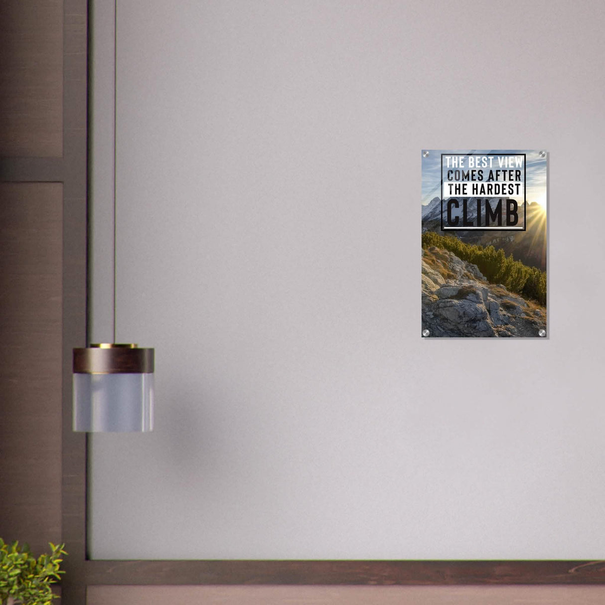 Da Vinci Motivational Wall Art | Climb - Acrylic Print - 40x60 cm / 16x24″ -