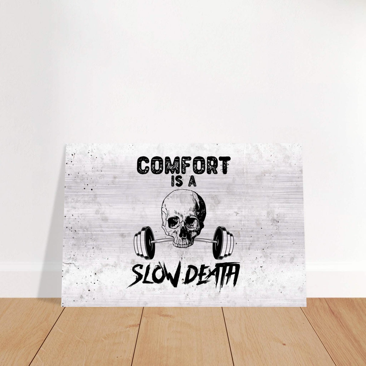 Da Vinci Motivational Wall Art | Comfort - Brushed Aluminum Print - 40x60 cm / 16x24″ -