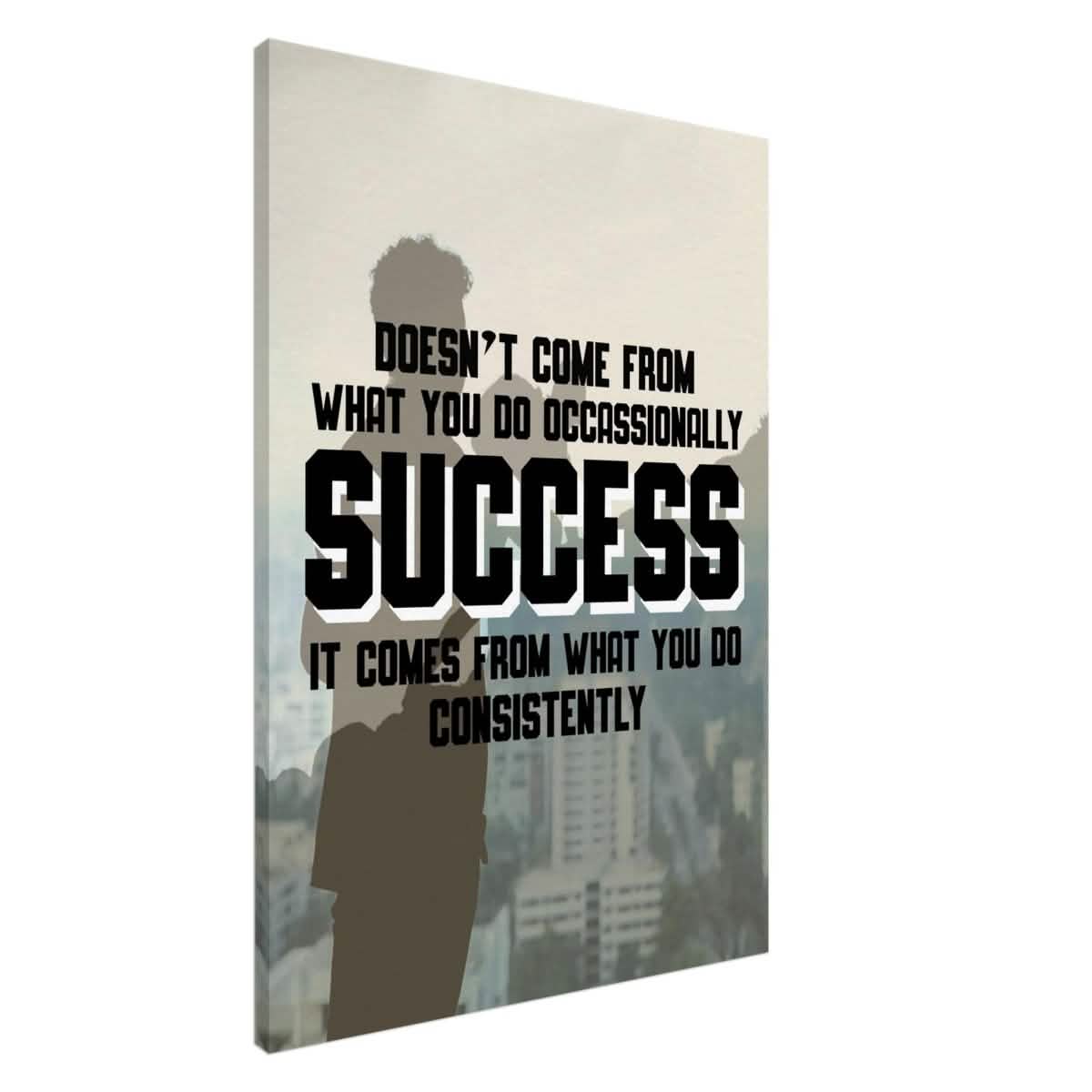 Da Vinci Motivational Wall art | Consistency - Canvas - 70x100 cm / 28x40″ - Slim