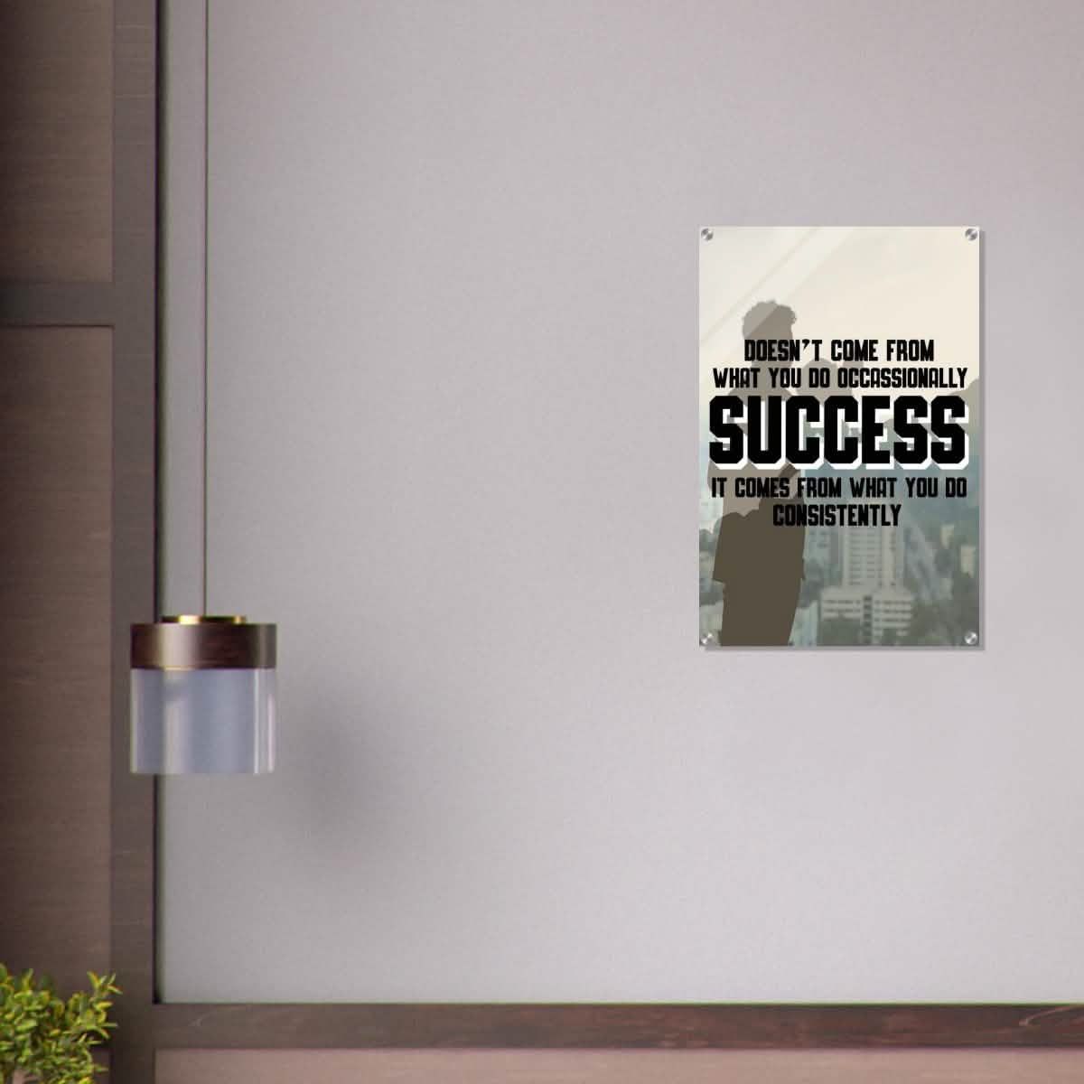 Da Vinci Motivational Wall art | Consistency - Acrylic Print - 50x75 cm / 20x30″ -