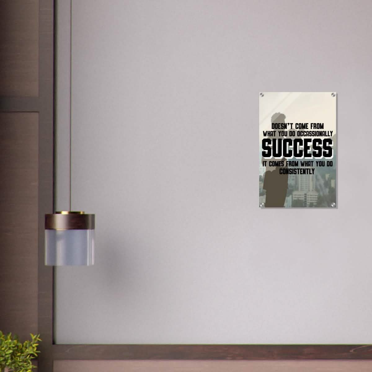 Da Vinci Motivational Wall art | Consistency - Acrylic Print - 40x60 cm / 16x24″ -