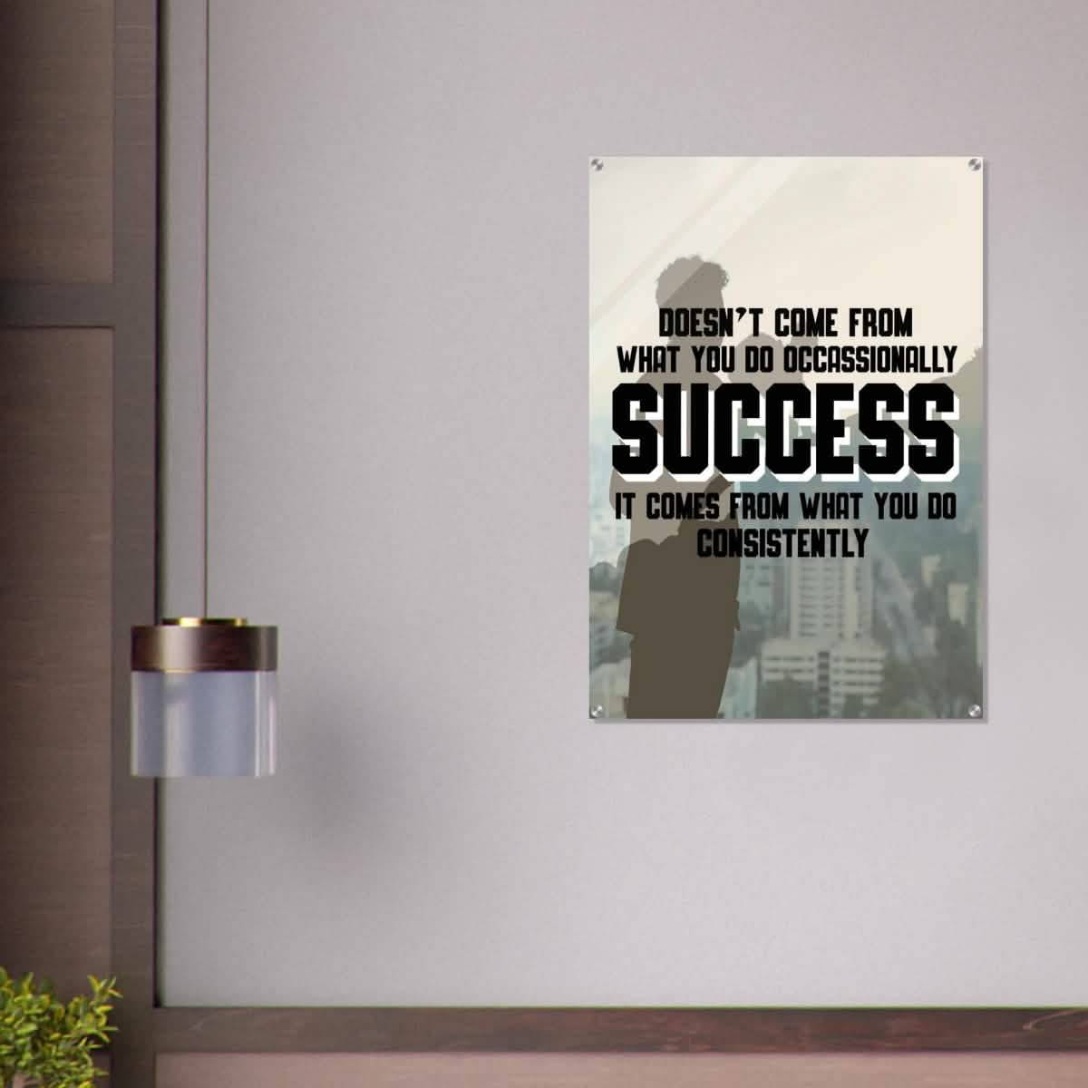 Da Vinci Motivational Wall art | Consistency - Acrylic Print - 70x100 cm / 28x40″ -