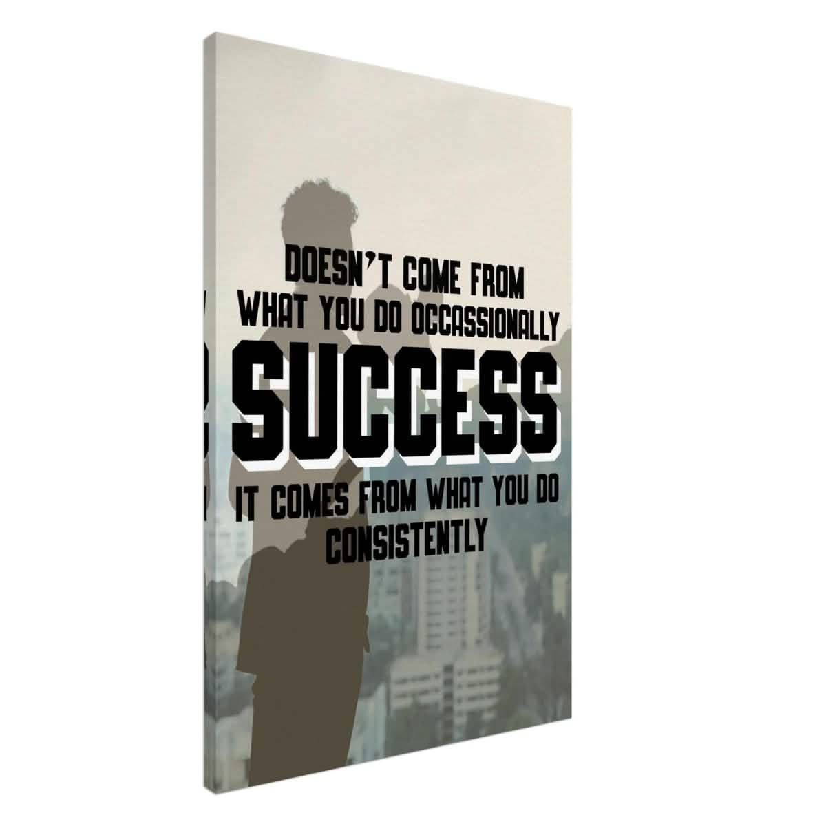 Da Vinci Motivational Wall art | Consistency - Canvas - 60x90 cm / 24x36″ - Slim