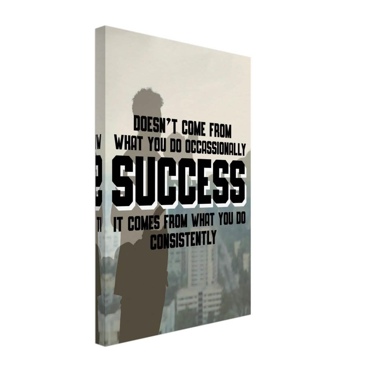 Da Vinci Motivational Wall art | Consistency - Canvas - 30x45 cm / 12x18″ - Slim