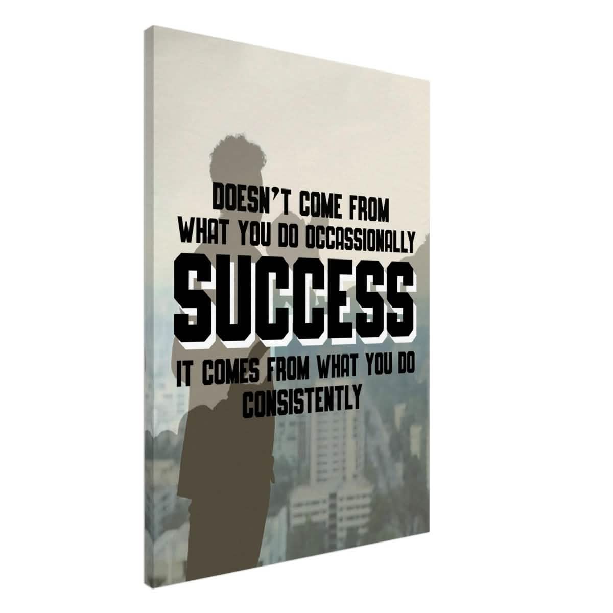 Da Vinci Motivational Wall art | Consistency - Canvas - 70x100 cm / 28x40″ - Thick