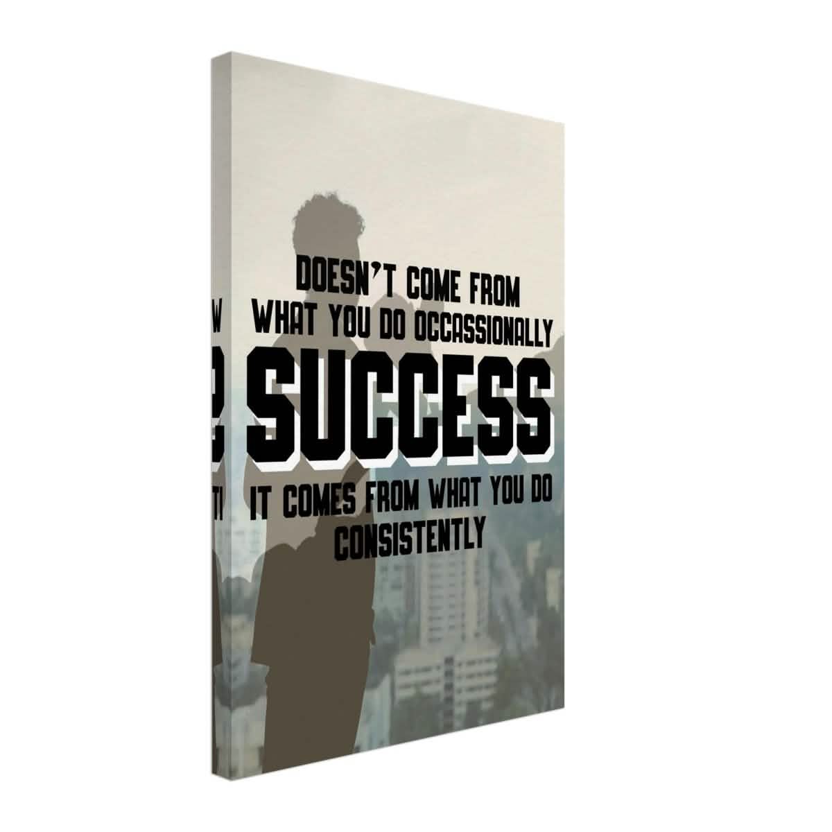 Da Vinci Motivational Wall art | Consistency - Canvas - 40x60 cm / 16x24″ - Thick