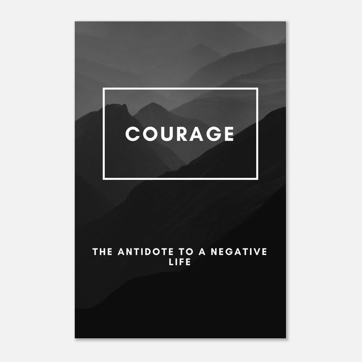 Da Vinci Motivational Wall Art | Courage - Aluminum Print - 50x75 cm / 20x30″ -