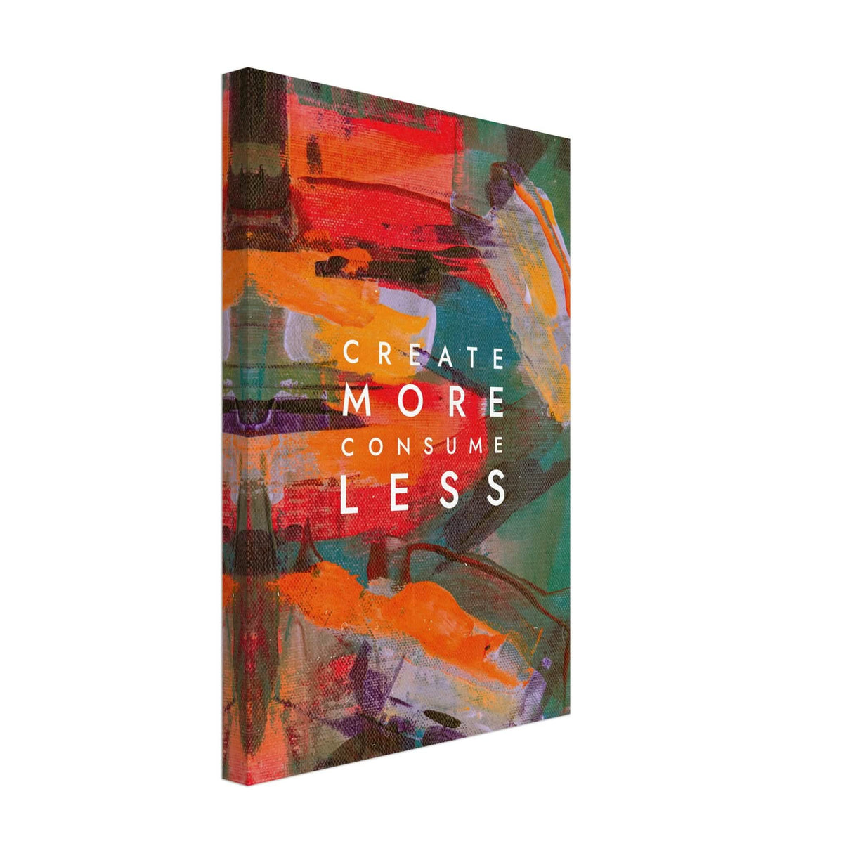 Da Vinci Motivational Wall Art | Create More - Canvas - 30x45 cm / 12x18″ - Thick