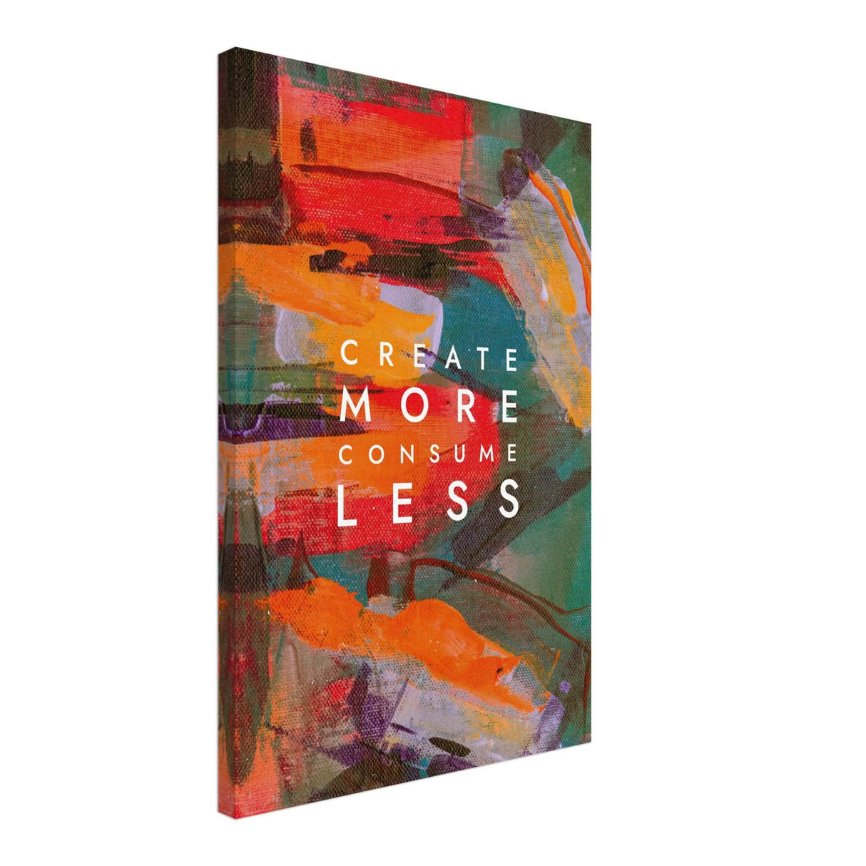 Da Vinci Motivational Wall Art | Create More - Canvas - 40x60 cm / 16x24″ - Slim