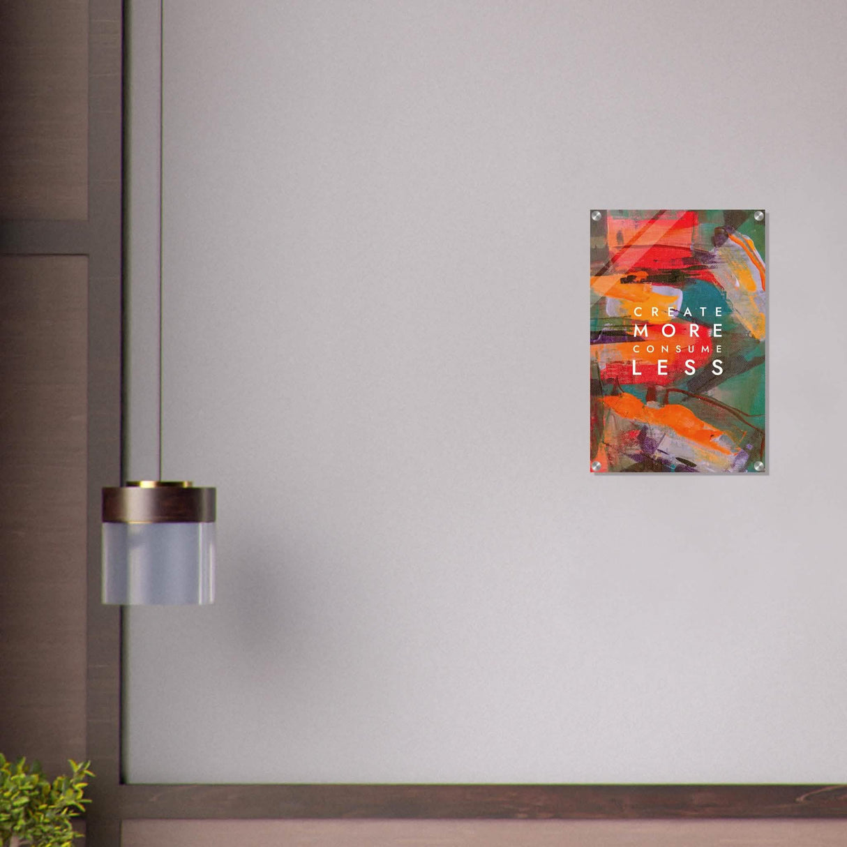 Da Vinci Motivational Wall Art | Create More - Acrylic Print - 40x60 cm / 16x24″ -