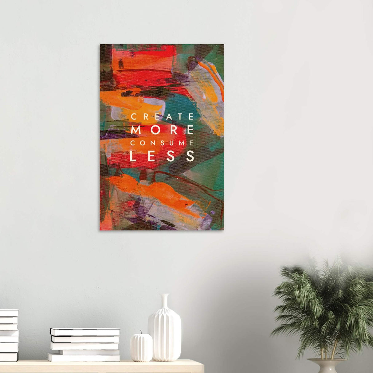 Da Vinci Motivational Wall Art | Create More - Wood Prints - 50x75 cm / 20x30″ - 20 mm